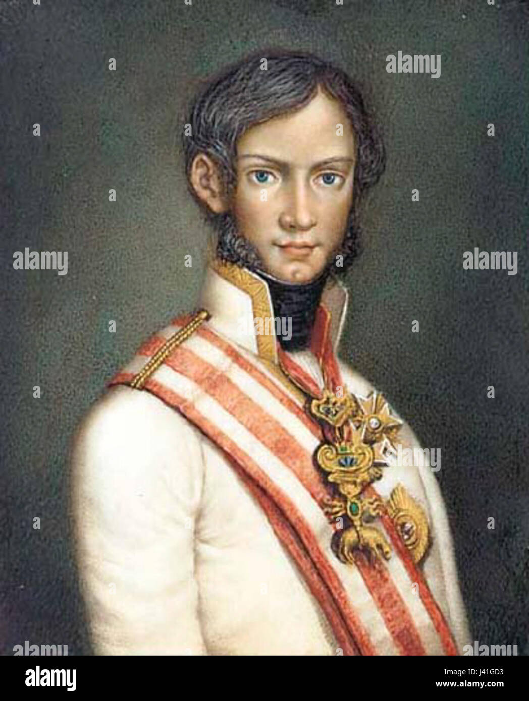 Léopold II fut grand-duc de Toscane de 1824 à 1859. Son règne a été marqué par d'importantes réformes en Toscane, y compris la modernisation de l'économie et des systèmes administratifs. Banque D'Images