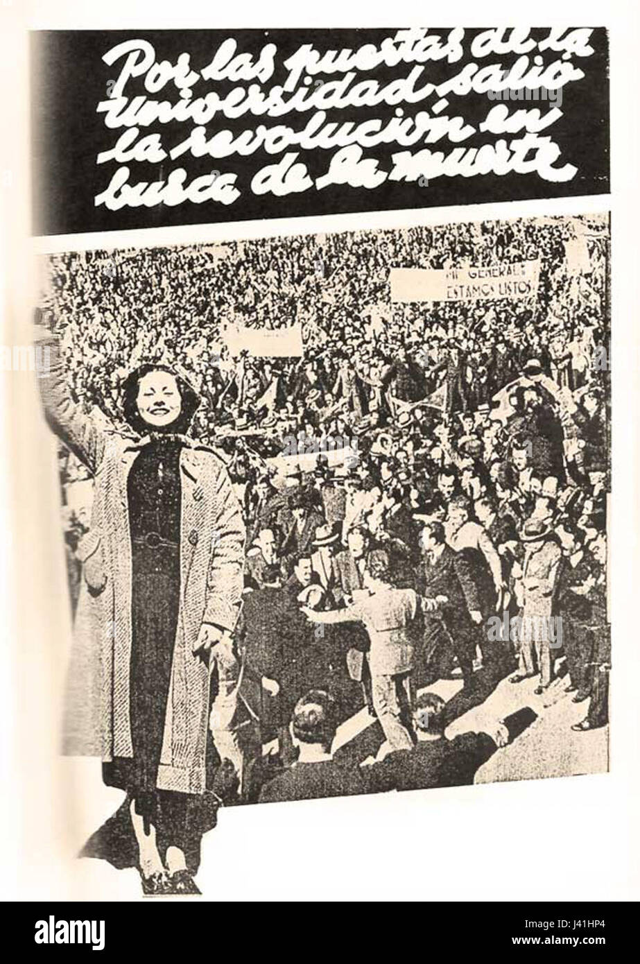 Marcha de la Victoria Chili Banque D'Images