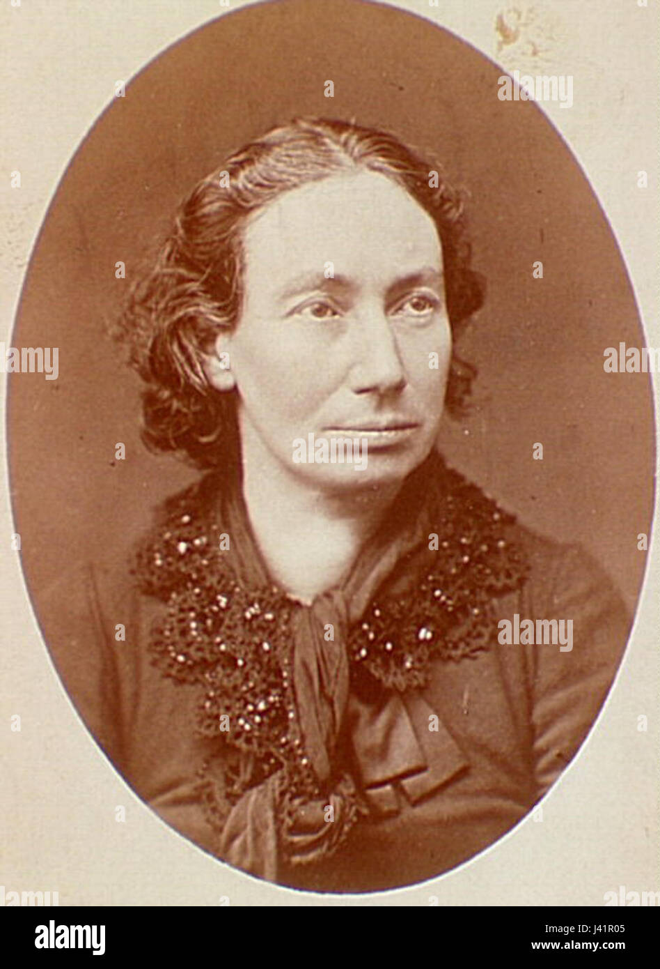 Portrait de Louise Michel Banque D'Images