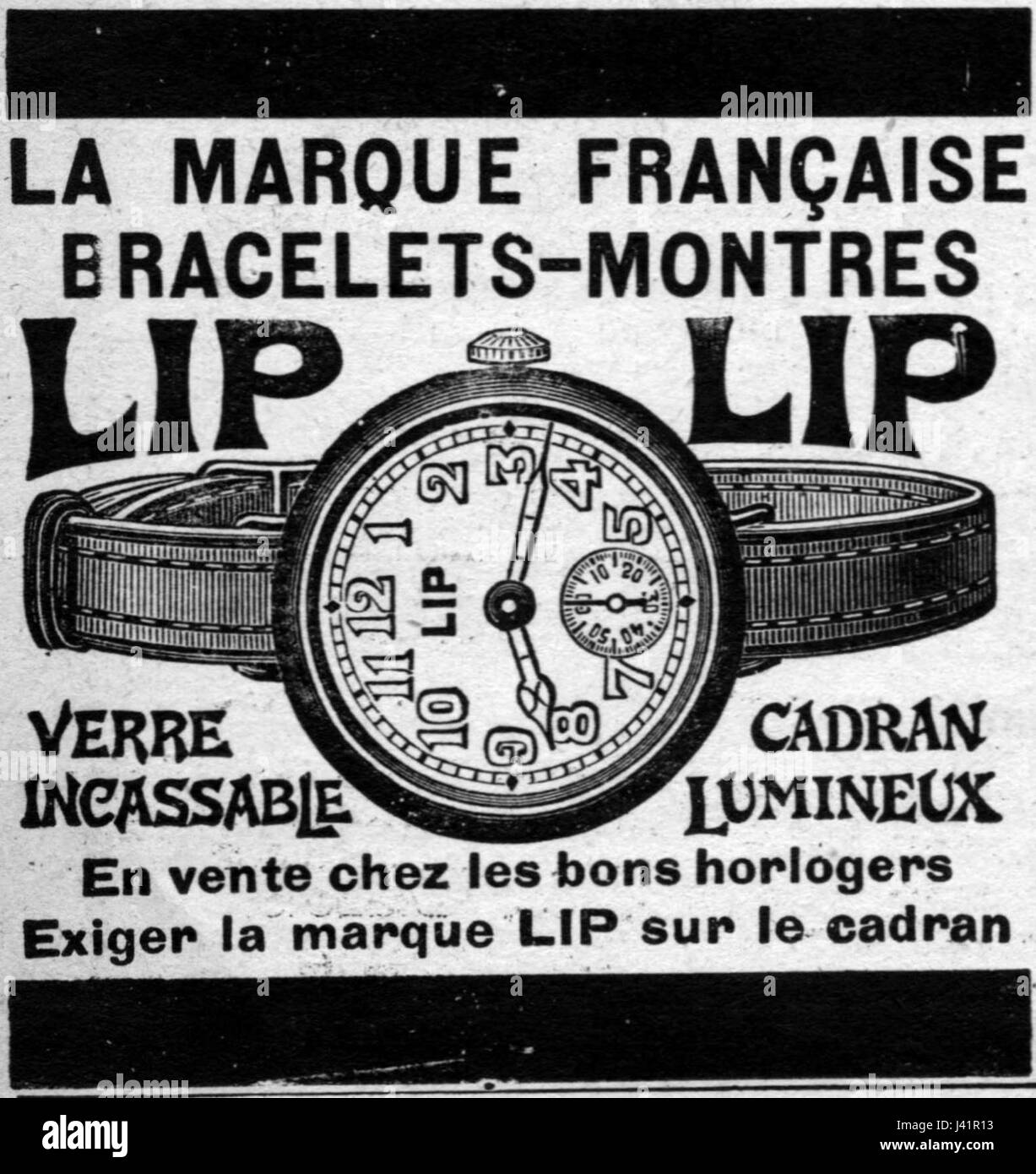Bracelets Montres LIP LÈVRE Banque D'Images