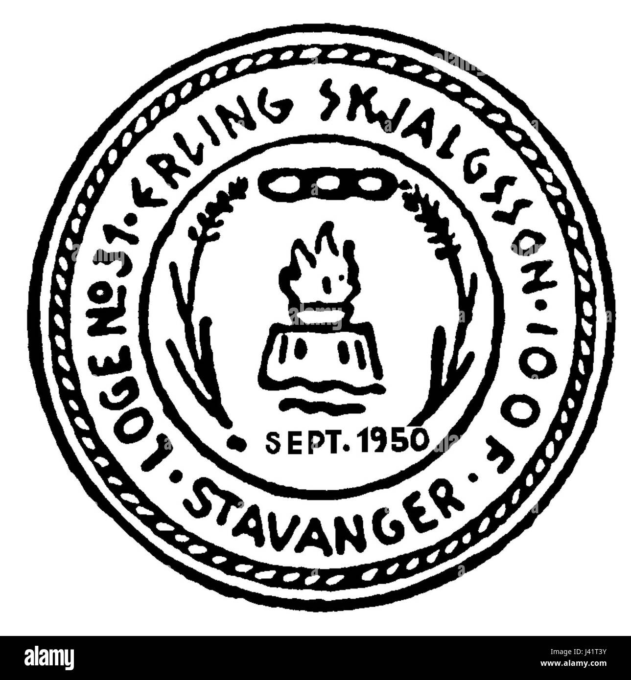 Loge nr. Erling 31 Skjalgssons segl Banque D'Images