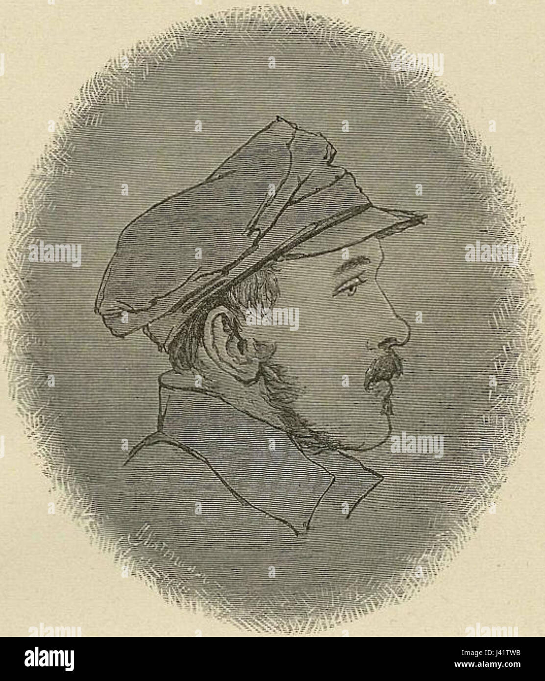 Mikhaïl Iourievitch Lermontov était un éminent poète, écrivain et peintre russe, connu pour ses œuvres dans la tradition romantique. Il a vécu au début du XIXe siècle et est considéré comme l'une des plus grandes figures littéraires de Russie. Banque D'Images