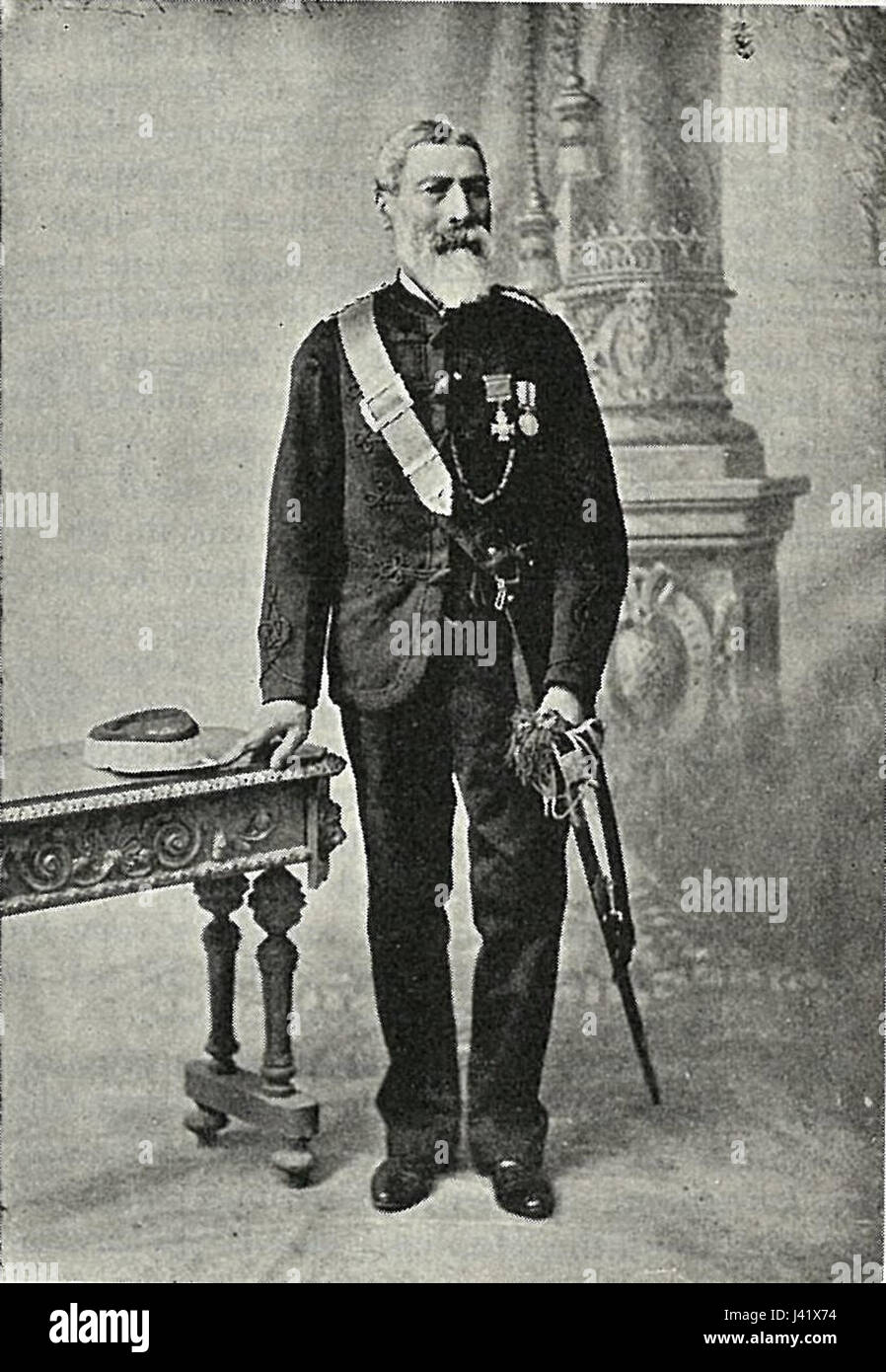 Le major Kepa te Rangihiwinui était un chef MÄ ori et une figure militaire connue pour son rôle dans les guerres de Nouvelle-Zélande. Son leadership est au cœur de la résistance MÄ ori pendant les conflits coloniaux. Banque D'Images