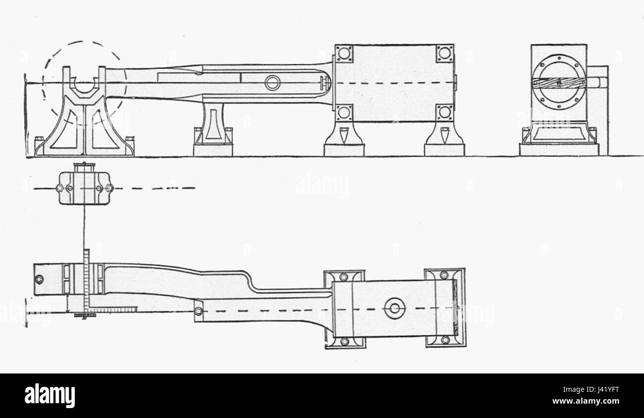 Illustration ou conception pédagogique montrant l'assemblage d'une machine à vapeur horizontale, faisant partie de l'ouvrage de 1904 'Nouveau catéchisme du moteur à vapeur', axé sur la technologie industrielle. Banque D'Images