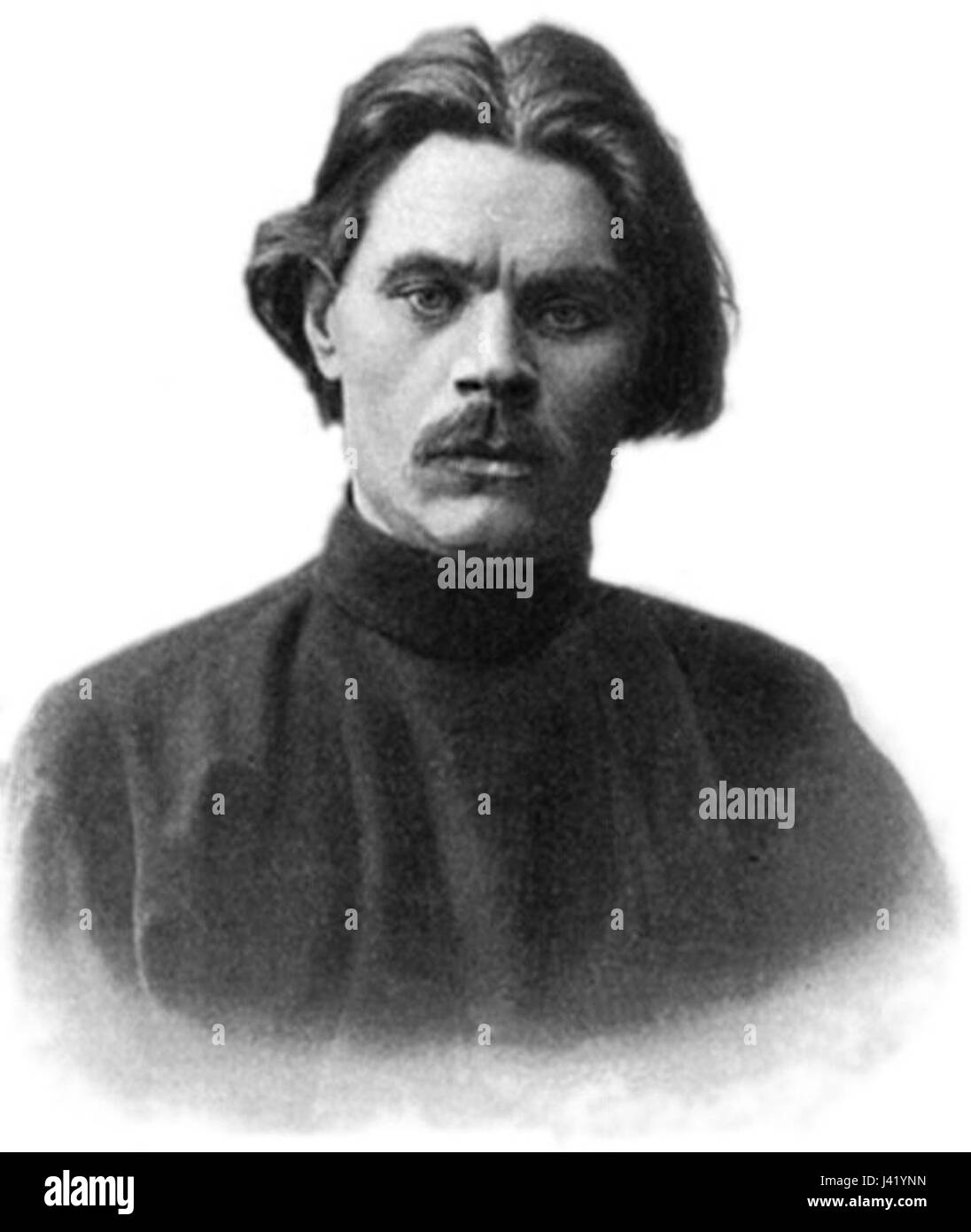 Maxime Gorki portrait 1 authographed Banque D'Images