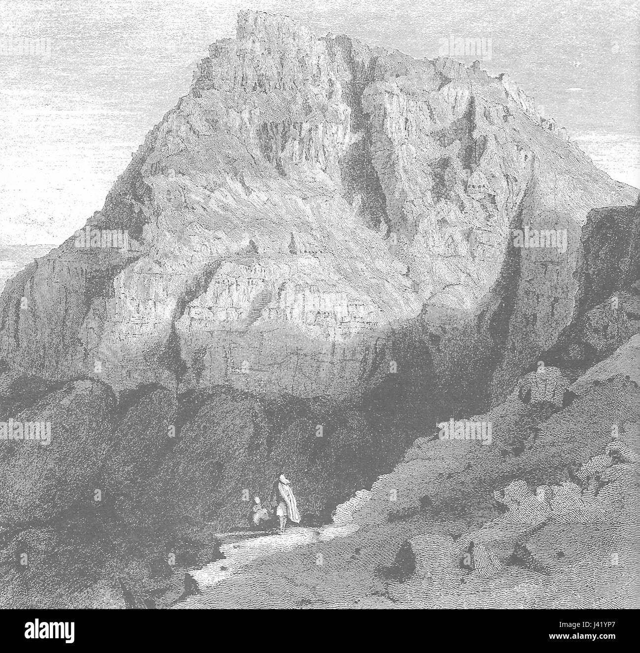 Masada est une ancienne forteresse située sur un plateau rocheux dans le désert de Judée, en Israël. Il est historiquement significatif pour son rôle dans la guerre judéo-romaine, connue pour le suicide de masse des rebelles juifs en 73 EC. Le site est classé au patrimoine mondial de l'UNESCO et est un symbole important de la résistance juive. Banque D'Images