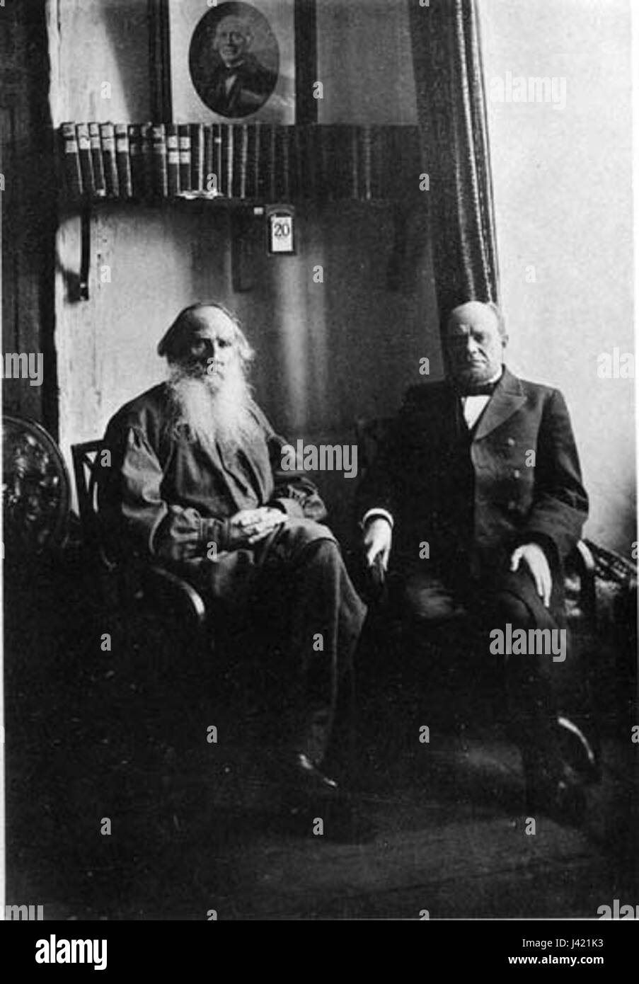 Koni A. F. et N. Tolstoï L. Banque D'Images