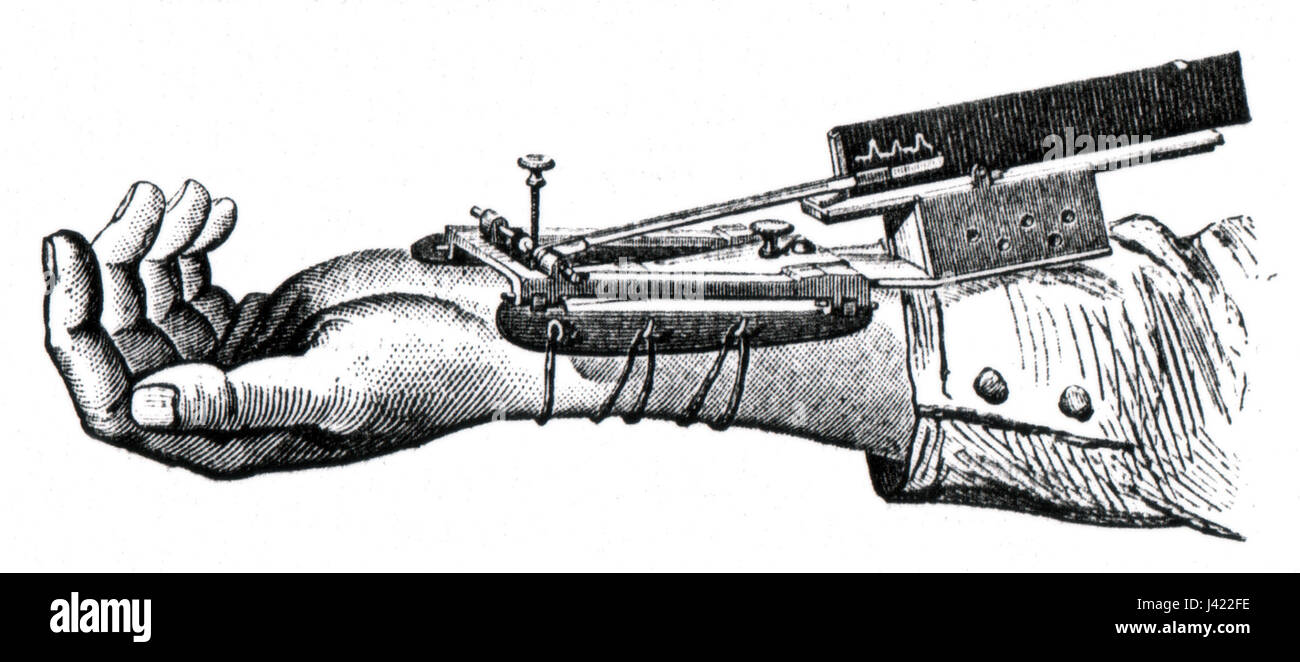 Marey Sphygmograph Banque D'Images
