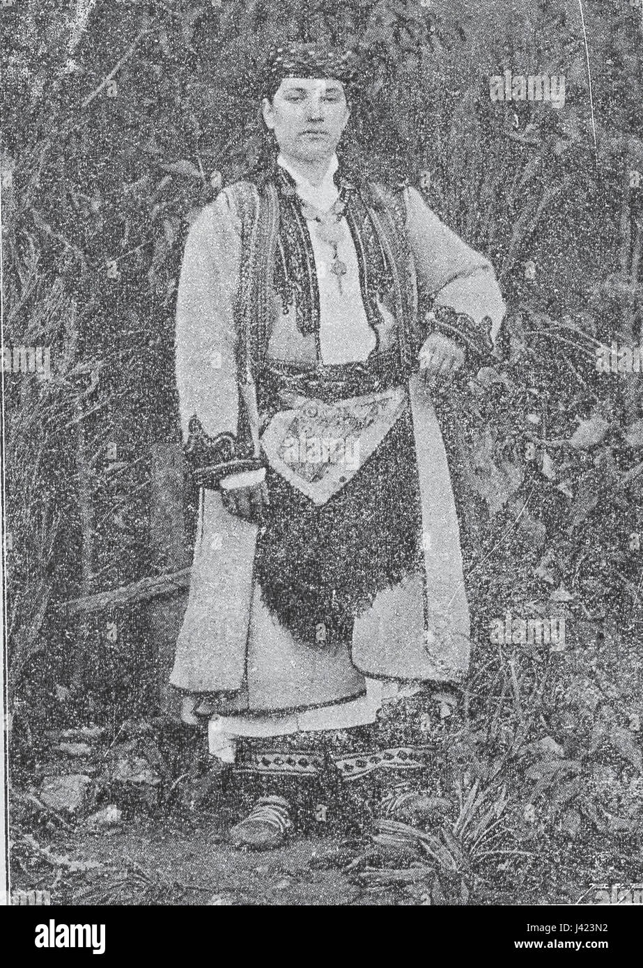 Femme macédonienne de Debar, ch. 1913 Banque D'Images