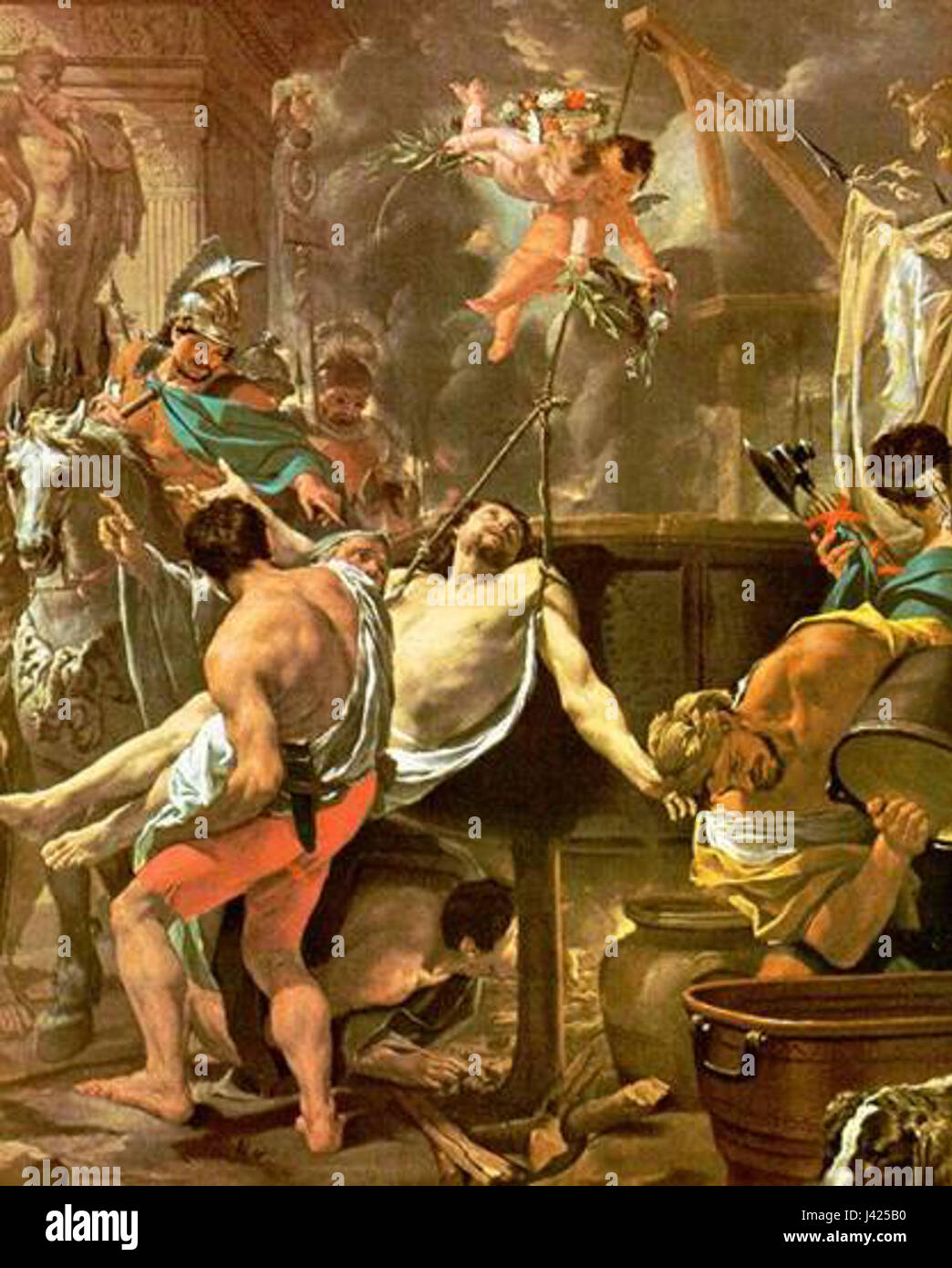 Martire Saint Jean Porte LAtine de LEbrun Banque D'Images Martire Saint Jean Porte LAtine de LEbrun Banque D'Images