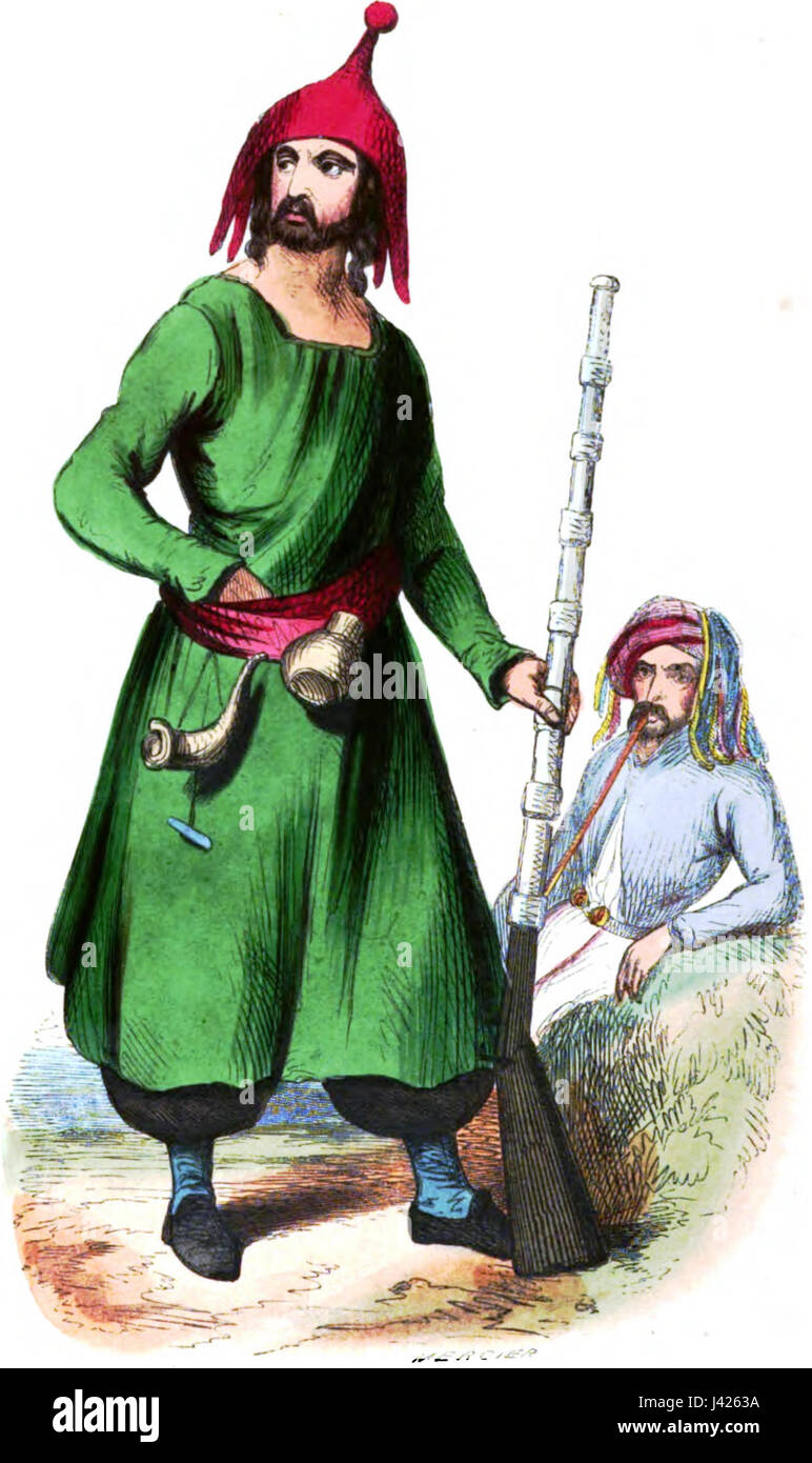 Mercier. Kurde (Asie). Auguste Wahlen. Mœurs, usages et costumes de tous les peuples du monde. 1843 Banque D'Images