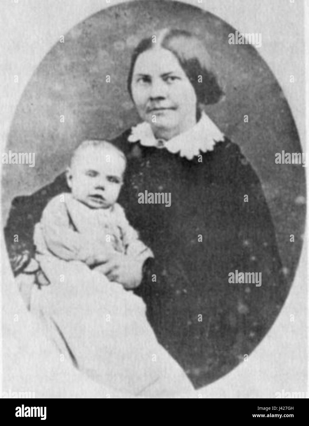 Lucy Stone (1818â€“1893) était une pionnière américaine suffragiste et abolitionniste. Première femme du Massachusetts à obtenir un diplôme universitaire, elle est connue pour son plaidoyer en faveur des droits des femmes et sa décision de conserver son nom de jeune fille après le mariage. Sa fille, Alice Stone Blackwell (1857â€"1950), poursuit son travail en tant que leader du suffrage et biographe de sa mère. Banque D'Images
