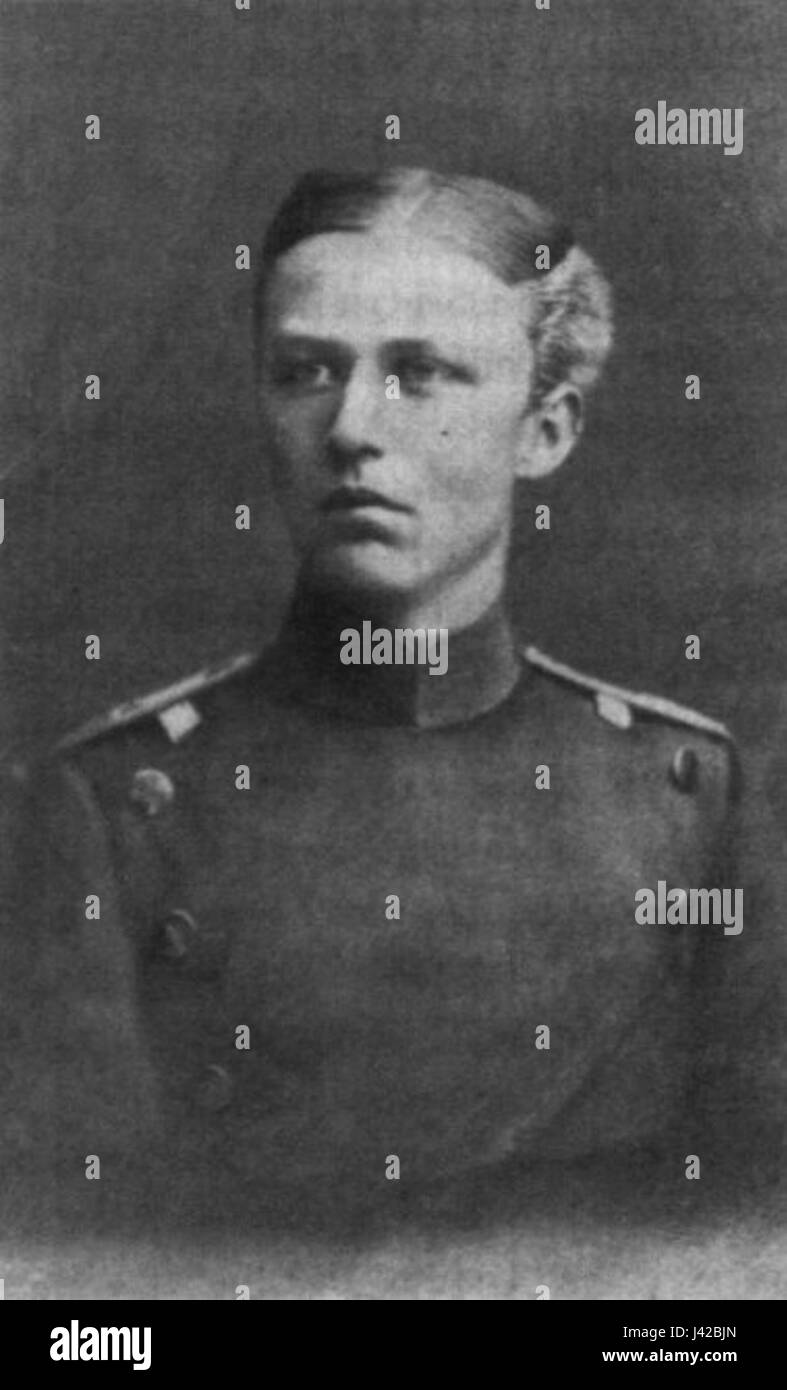 Leutnant Erich Ludendorff 1882 à Wesel im Alter von 17 Jahren Banque D'Images