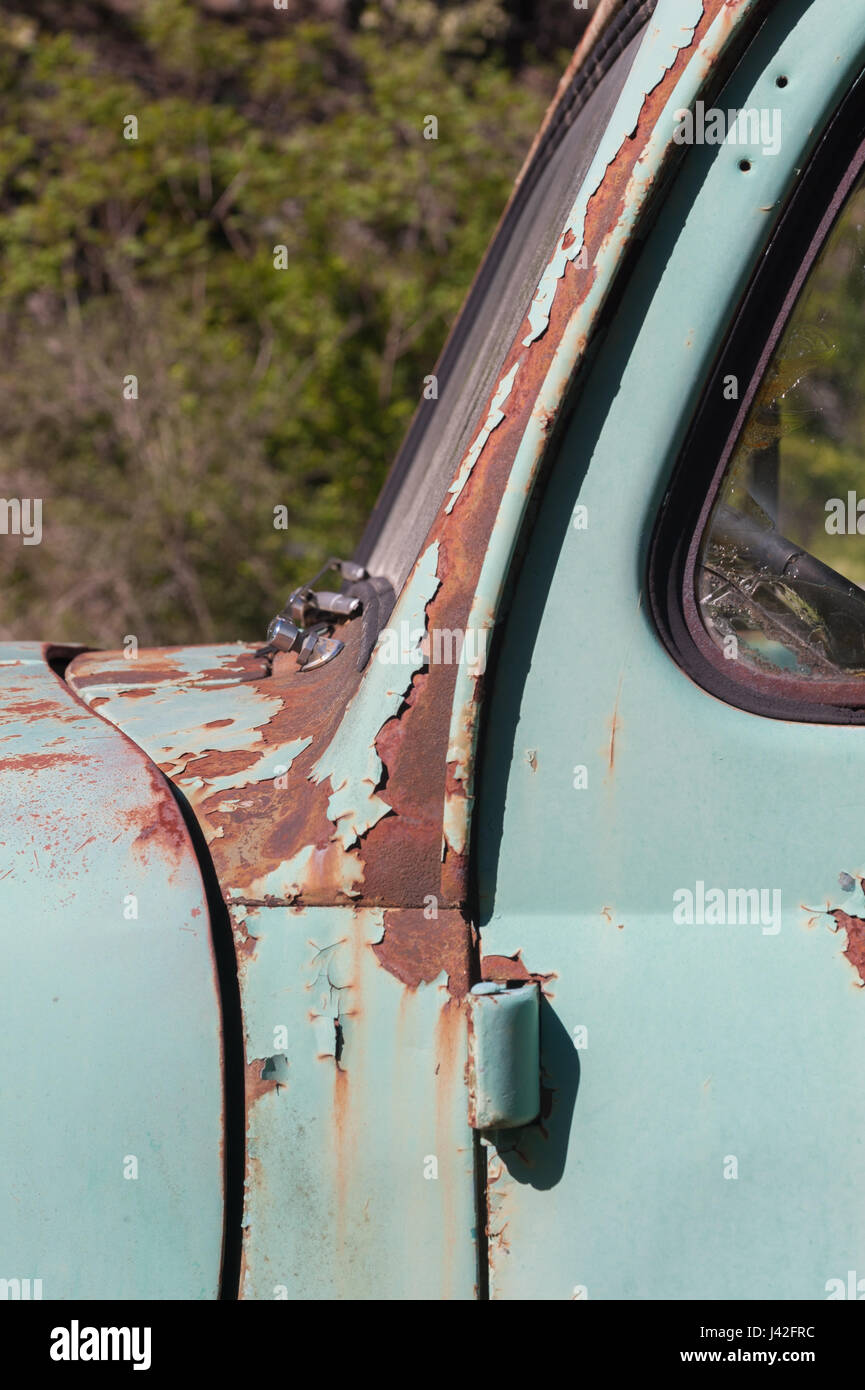 Détail d'une vieille camionnette dans les régions rurales de Virginie Banque D'Images