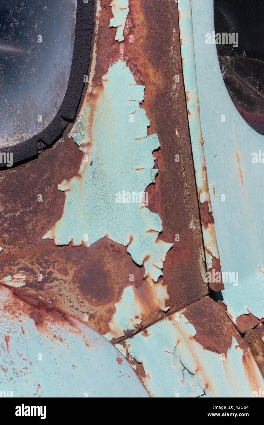 Détail d'une vieille camionnette dans les régions rurales de Virginie Banque D'Images