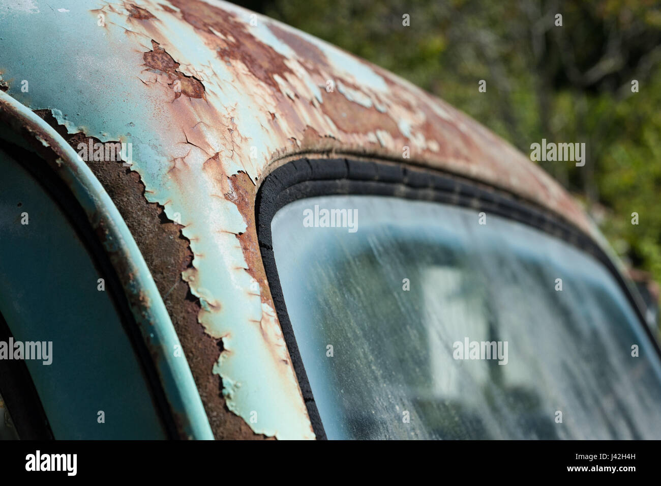 Détail d'une vieille camionnette dans les régions rurales de Virginie Banque D'Images