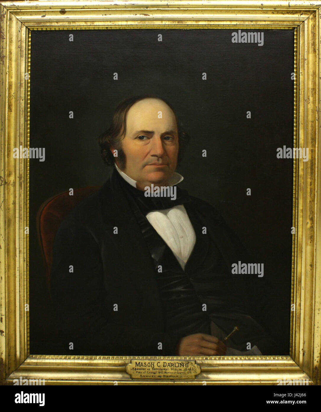 Mason C. Darling, peint par Samuel M. Brookes et Thomas H. Stevenson, 1856 Banque D'Images