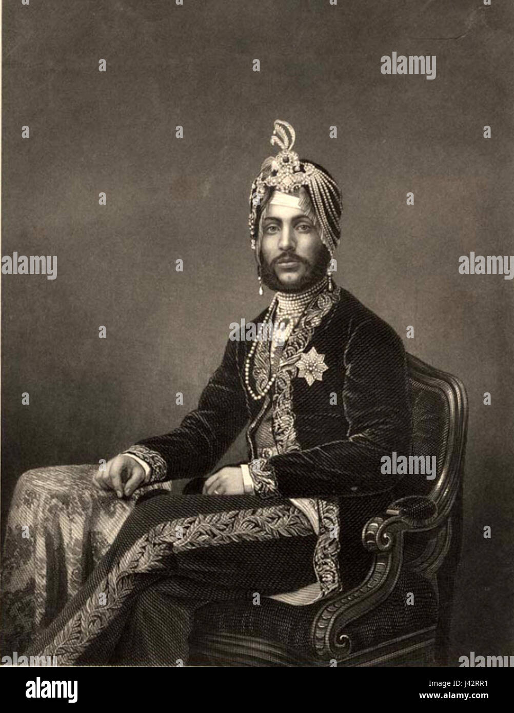 Maharaja Duleep Singh, c 1860s Banque D'Images