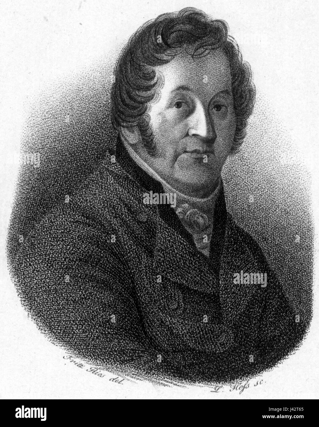 L'image est un portrait de Heinrich Luden, un personnage historique connu pour ses contributions à la littérature et à l'histoire allemandes. Banque D'Images