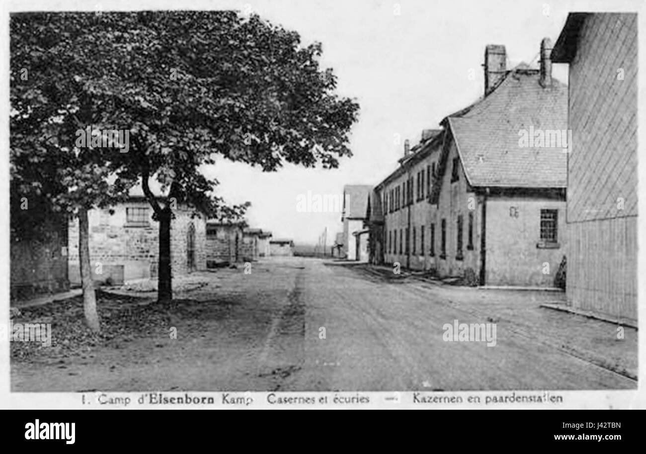Lager Elsenborn fait référence à un camp militaire situé en Belgique, historiquement utilisé pendant la seconde Guerre mondiale et la Guerre froide. Il a servi de site clé pour les opérations militaires et les activités de l'OTAN pendant ses années de pointe. Banque D'Images