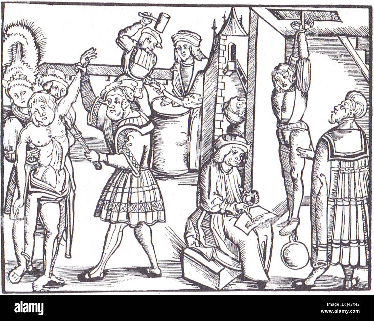 La torture médiévale Banque D'Images
