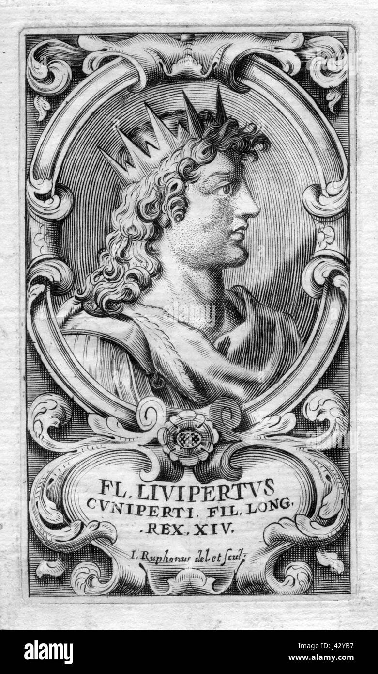 Liutpert était un roi Lombard qui a régné au VIIIe siècle. Son règne a été marqué par des efforts pour renforcer le Royaume et résister aux menaces extérieures, contribuant à l'histoire continue du peuple lombarde en Italie. Banque D'Images