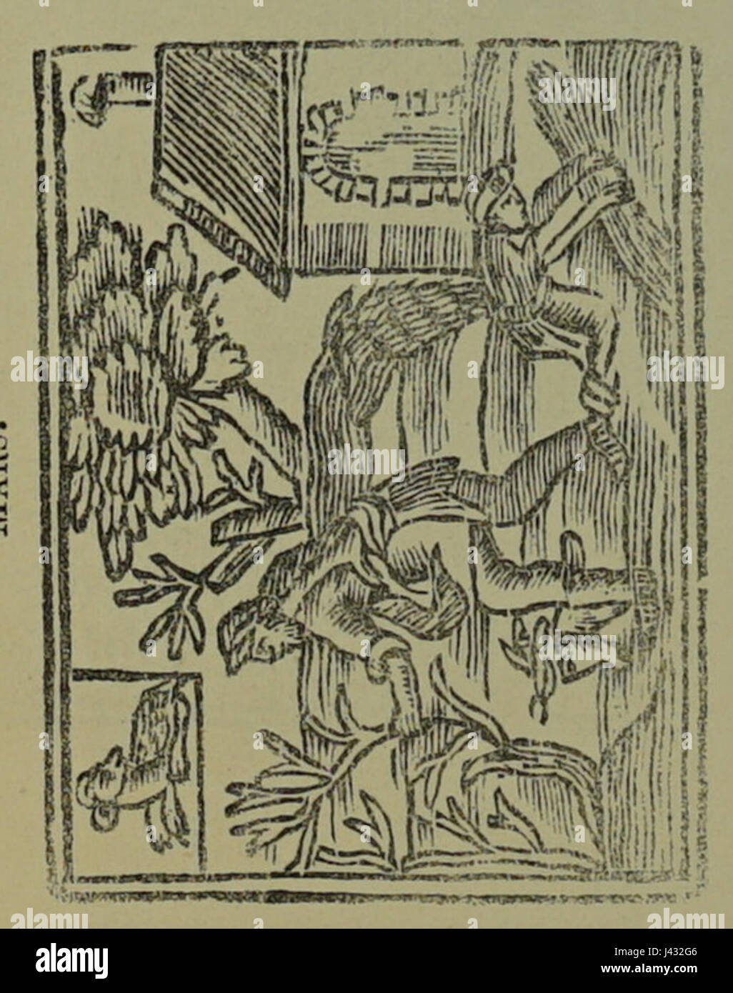 L'almanach mars 1030 est un almanach du Xe siècle, probablement axé sur les événements astronomiques, les positions planétaires et les occurrences cosmiques, offrant un aperçu des connaissances scientifiques et astronomiques médiévales. Banque D'Images