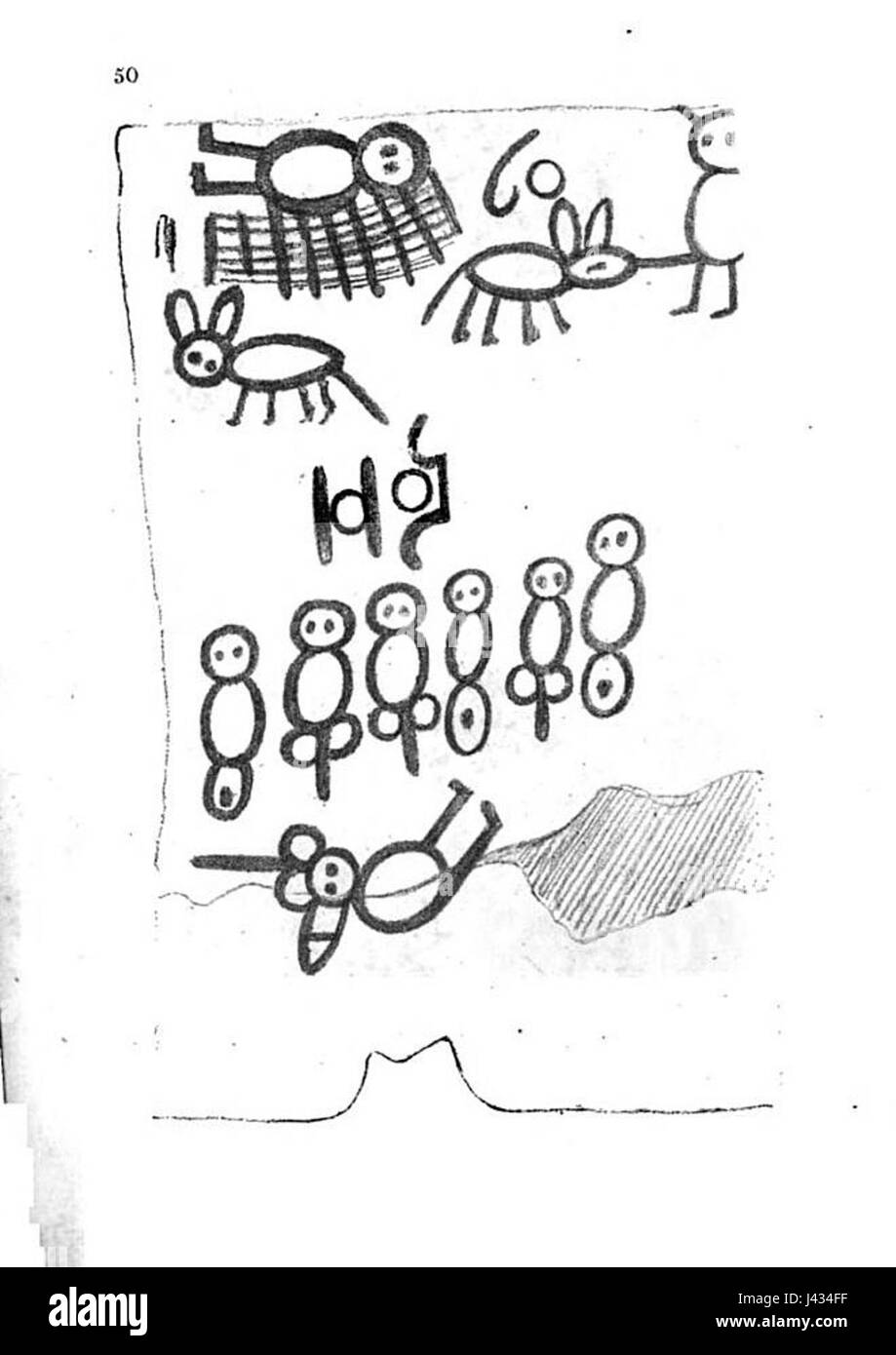 Le *Livre des sauvages* est un manuscrit illustré représentant divers peuples indigènes rencontrés par les Européens à l’époque de l’exploration. Banque D'Images