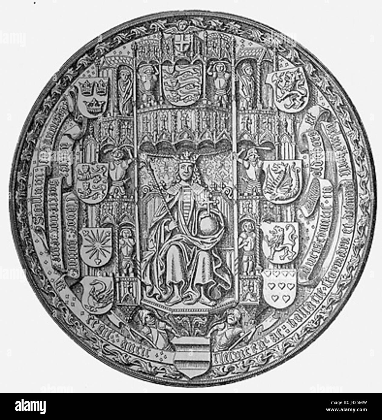 Image ou document historique montrant Kong Hans naviguant, faisant probablement référence à un navire ou à un événement maritime de l'histoire, potentiellement lié à l'histoire navale danoise. Banque D'Images