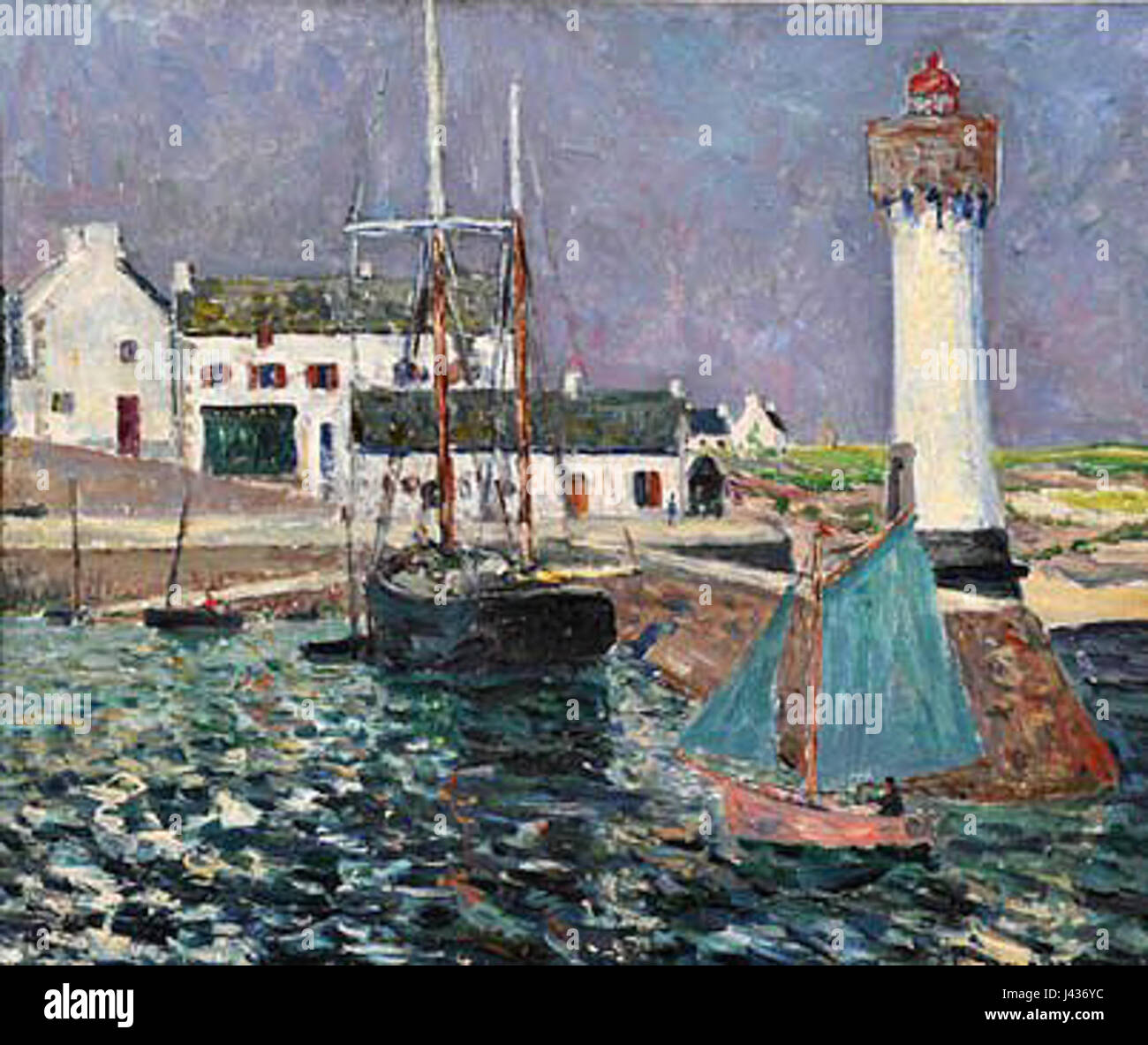 Maxime Maufra Port Haliguen Phare Banque D'Images