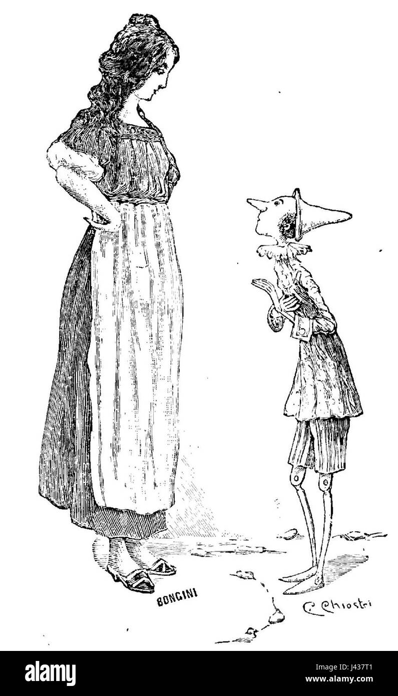 Le avventure di Pinocchio pag164 Banque D'Images