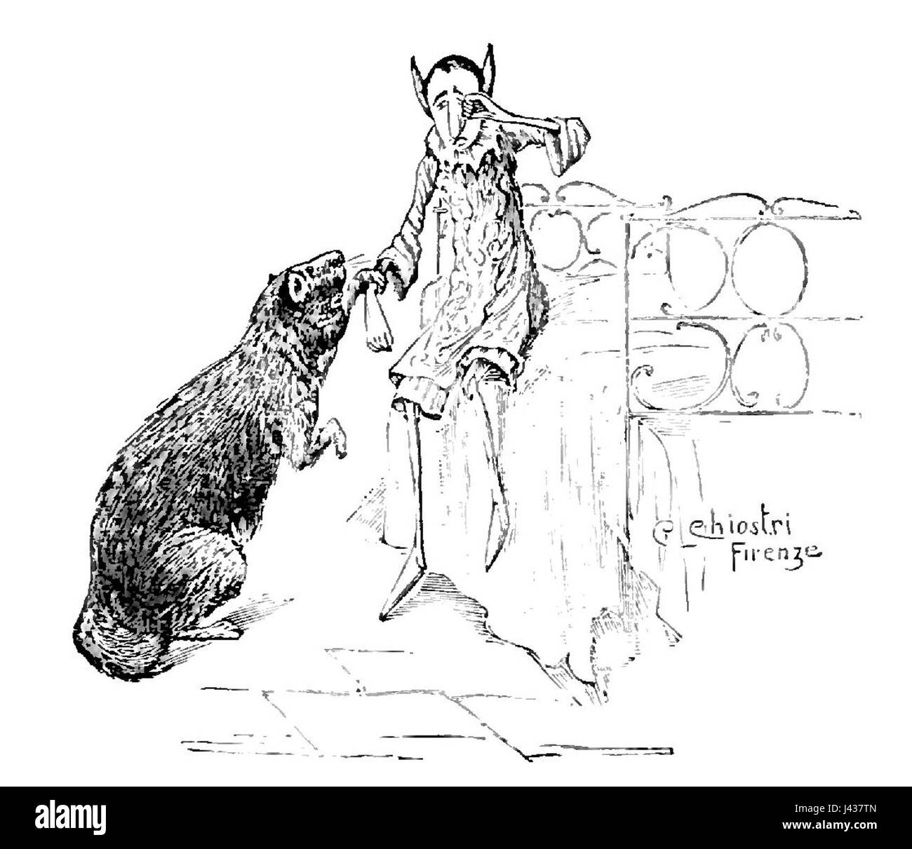 Le avventure di Pinocchio pag233 Banque D'Images