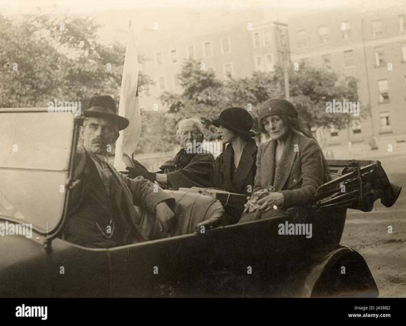 Maud Gonne sur affectation temporaire de relève à Dublin le 4 juillet 1922 Banque D'Images