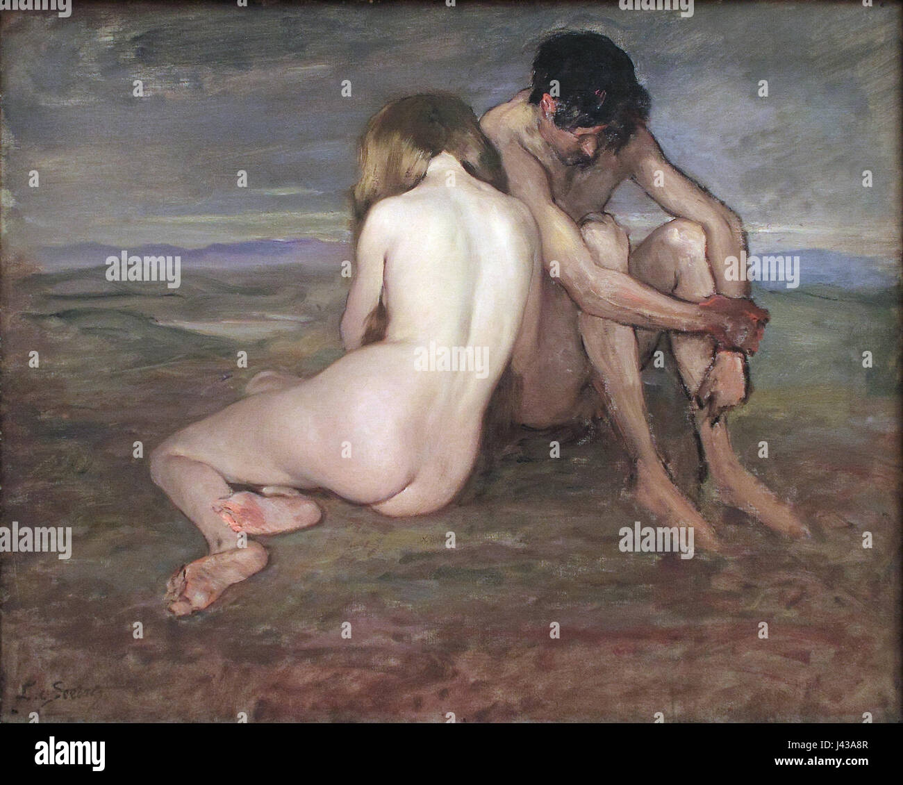 Lothar von Seebach, Adam et Eve (vers 1910) Banque D'Images