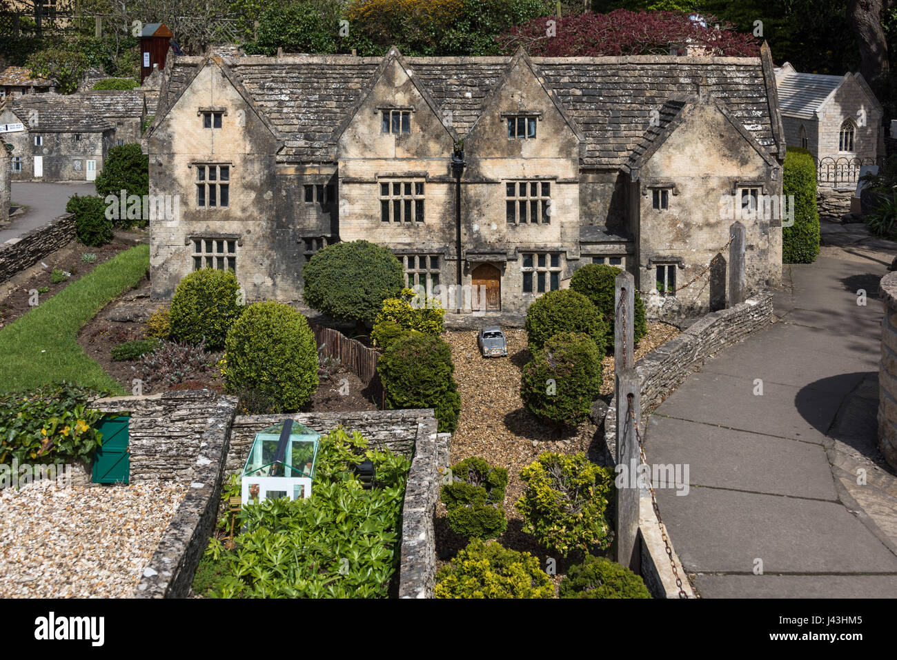 Village modèle, Bourton-on-the-water, Gloucestershire, Royaume-Uni Banque D'Images