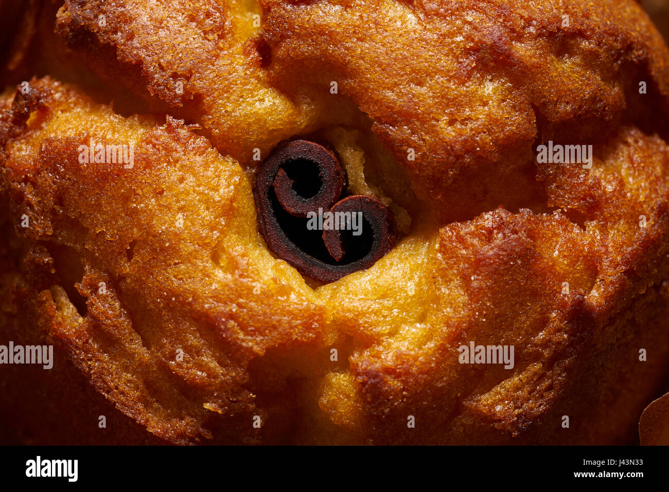 Muffins en close-up texture macro détail Banque D'Images