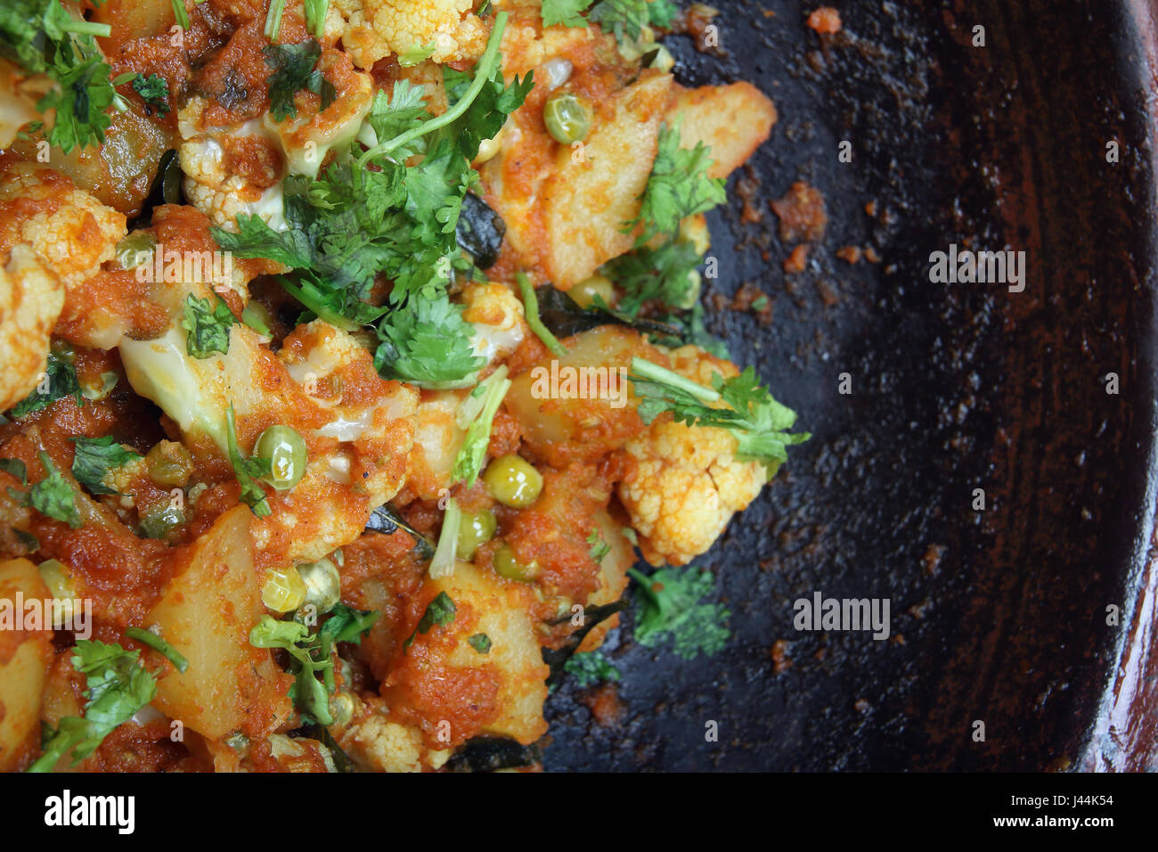 Curry de chou-fleur - la cuisine indienne Banque D'Images
