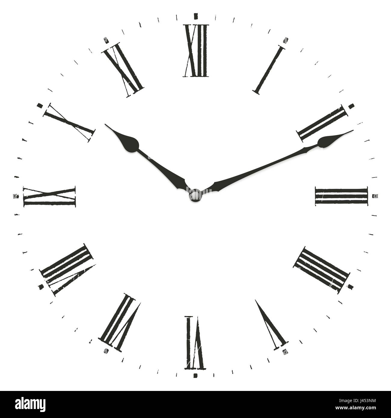 Horloge chiffre romain Image Vectorielle Stock - Alamy