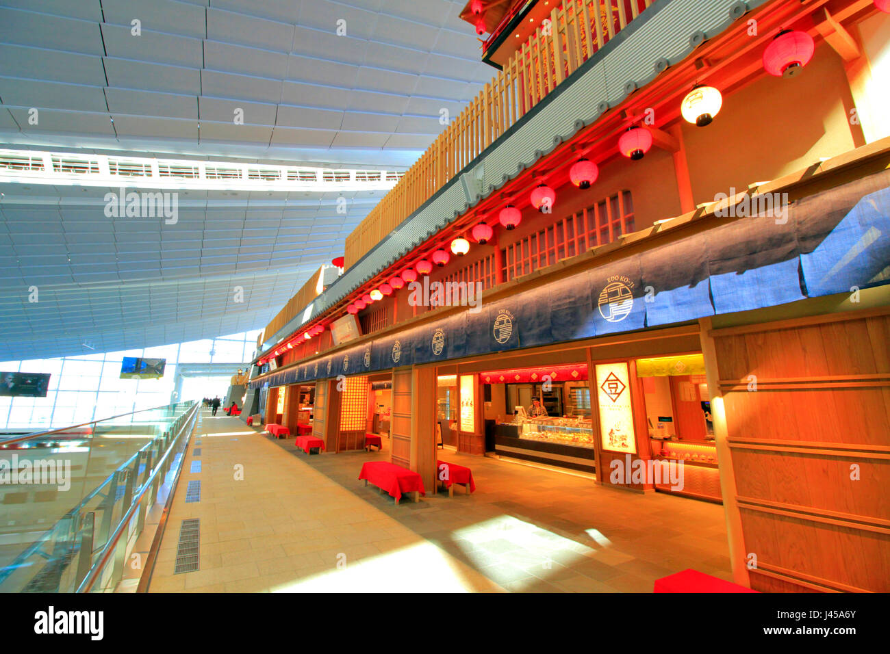 L'aéroport de Haneda International Terminal Shopping Tokyo Japon Banque D'Images