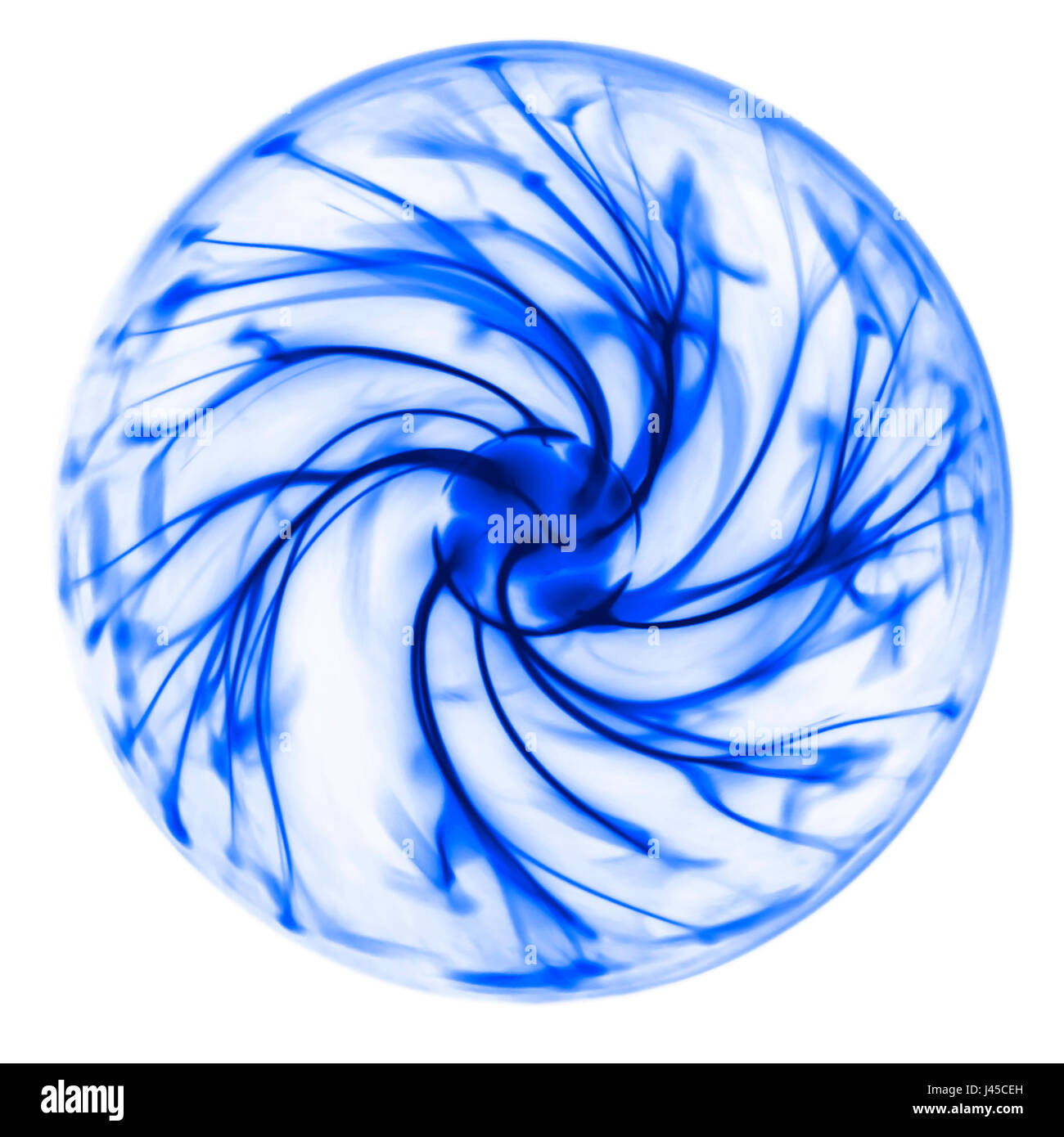 Orb transparent bleu Banque D'Images