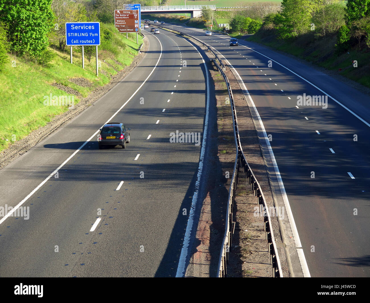 L'autopont de l'autoroute M9 Banque D'Images