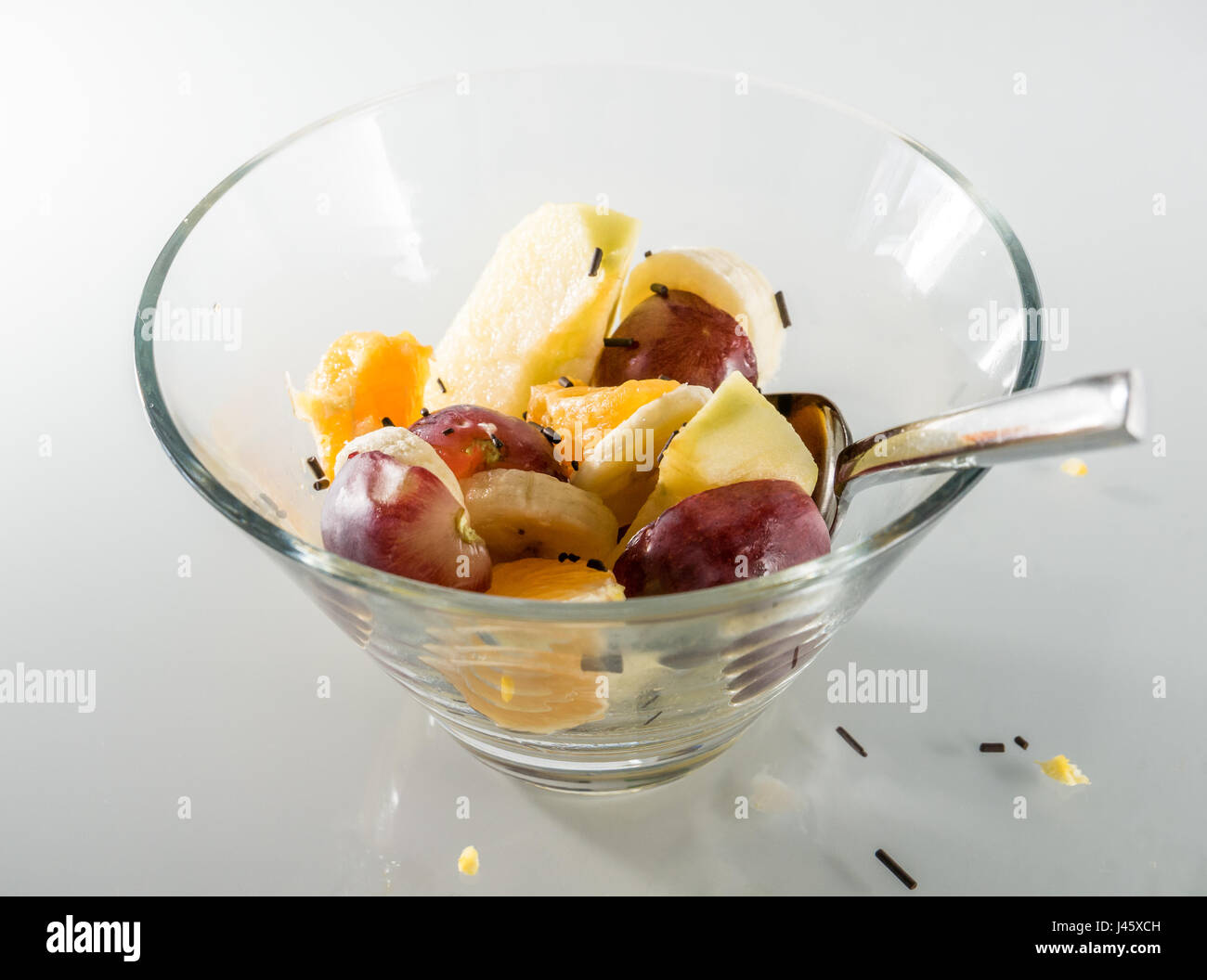 Salade d'orange, pomme et fruits de raisin Banque D'Images