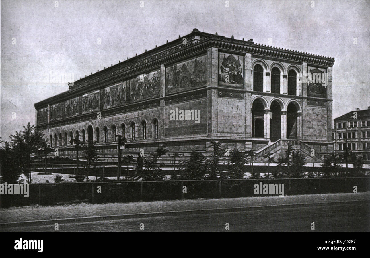 La Neue Pinakothek de Munich est un musée d'art abritant des œuvres du XIXe siècle. L'année 1880 marque une période importante dans sa collection, mettant en vedette des œuvres d'artistes allemands et européens. Banque D'Images