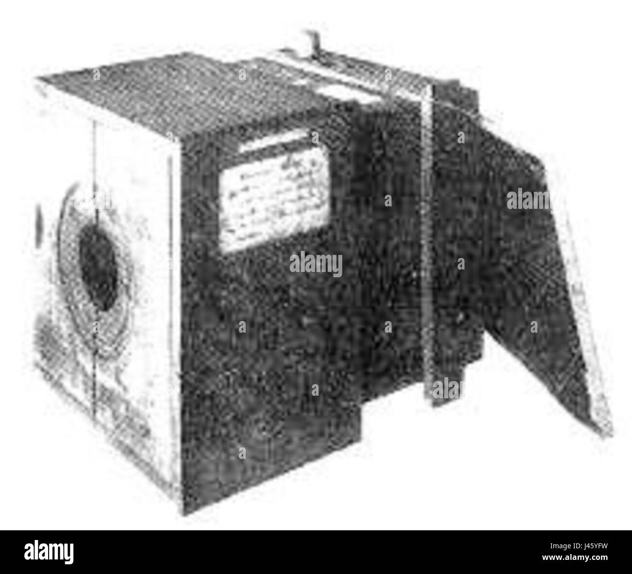 L'appareil Niepce, développé par Joseph NicÃ©phore NiÃ©pce, est l'un des premiers appareils de capture d'images. NiÃ©pce est crédité de la création de la première photographie permanente en 1826 à l'aide de cet appareil, marquant une étape importante dans l'histoire de la photographie. Banque D'Images