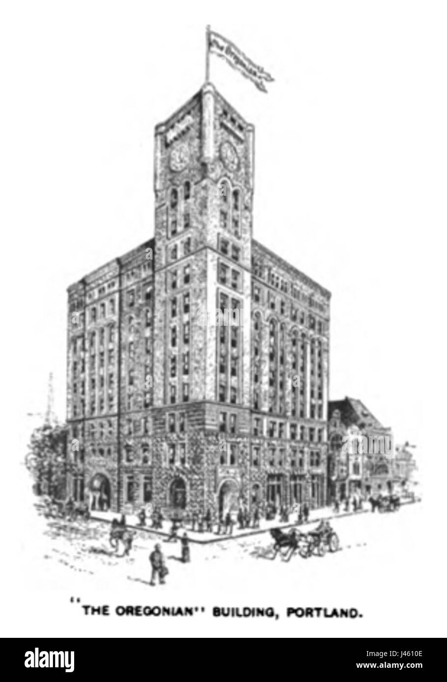 Bâtiment Oregonian Banque D'Images