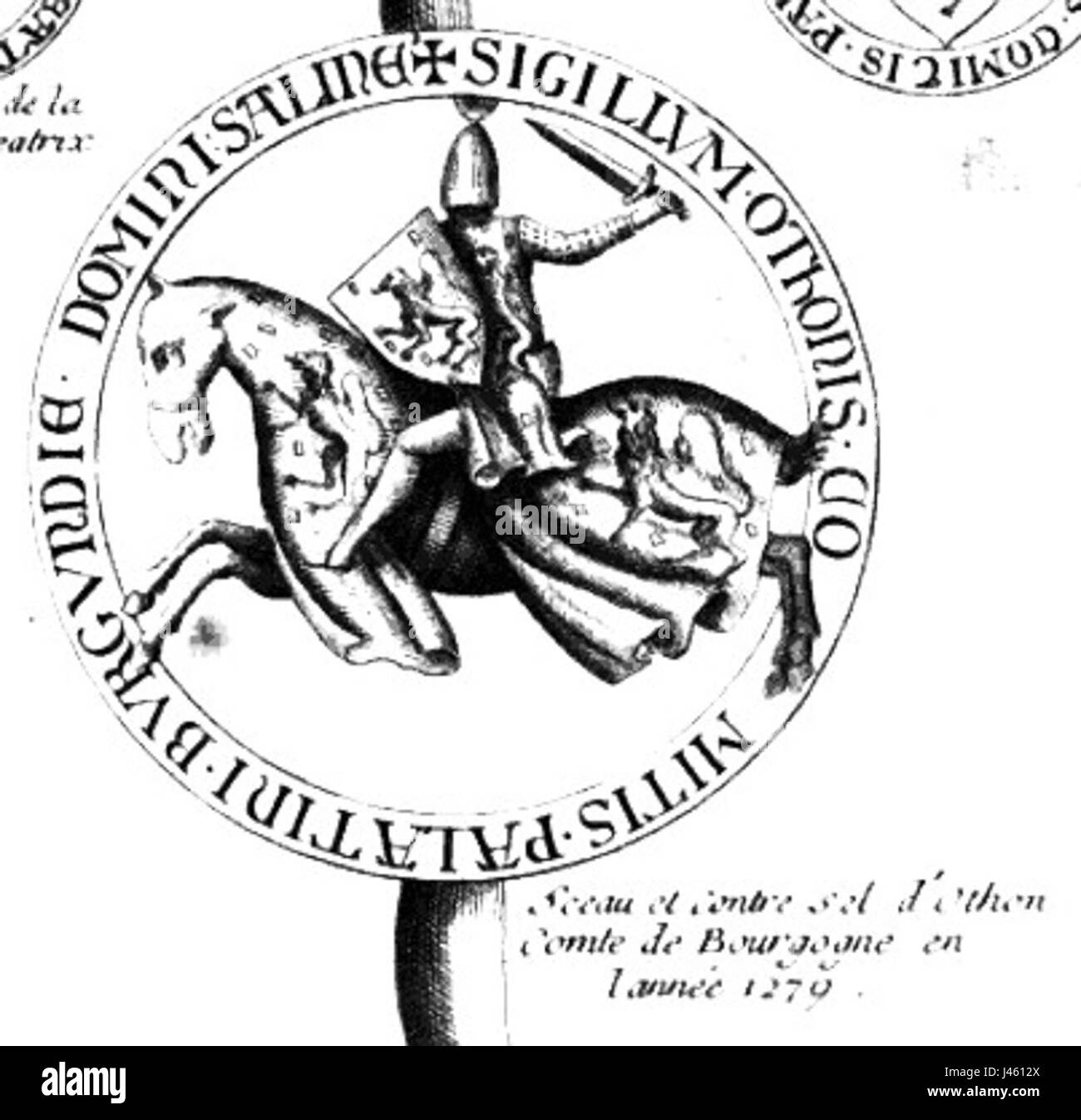 Otton de Bourgogne, figure historique de 1279, était un chef médiéval important en Bourgogne, connu pour ses contributions politiques et culturelles. Banque D'Images