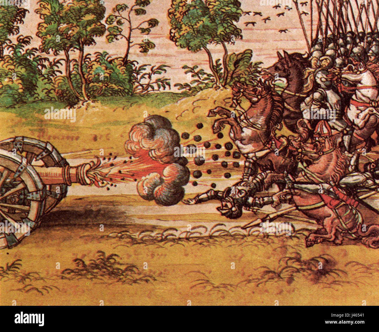 La fragmentation Middleage Cannon Banque D'Images