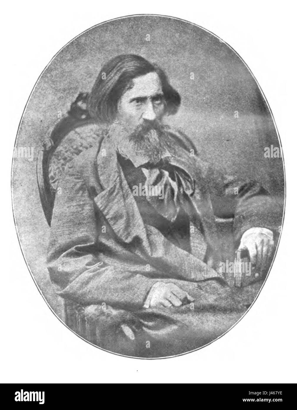 Otto Ludwig était un dramaturge et écrivain allemand, connu pour ses contributions à la littérature allemande. Ses œuvres, en particulier dans le domaine du théâtre, ont eu un impact significatif sur la culture allemande au XIXe siècle. Banque D'Images