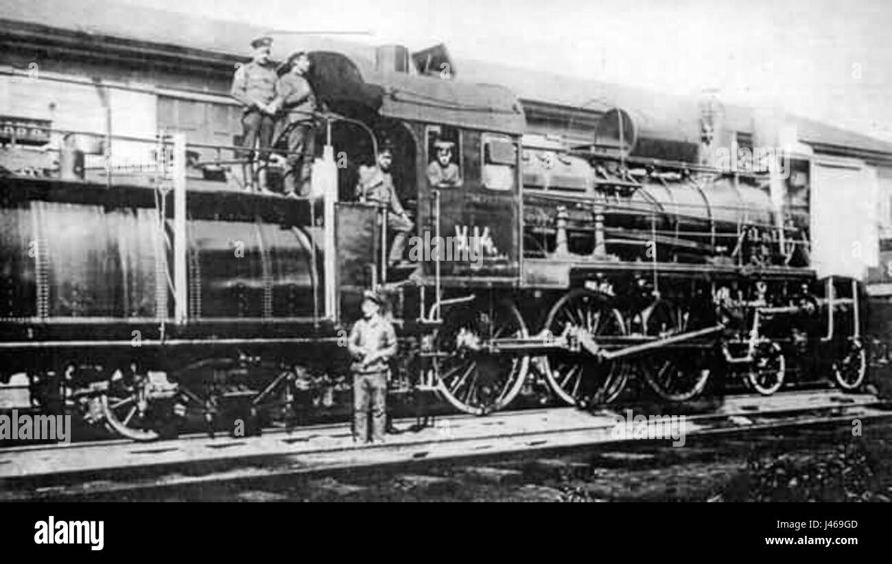 La Parovoz Uu 1489 fait référence à une locomotive spécifique, peut-être du XIXe siècle, illustrant la technologie historique des moteurs à vapeur et le développement des chemins de fer à cette époque. Banque D'Images