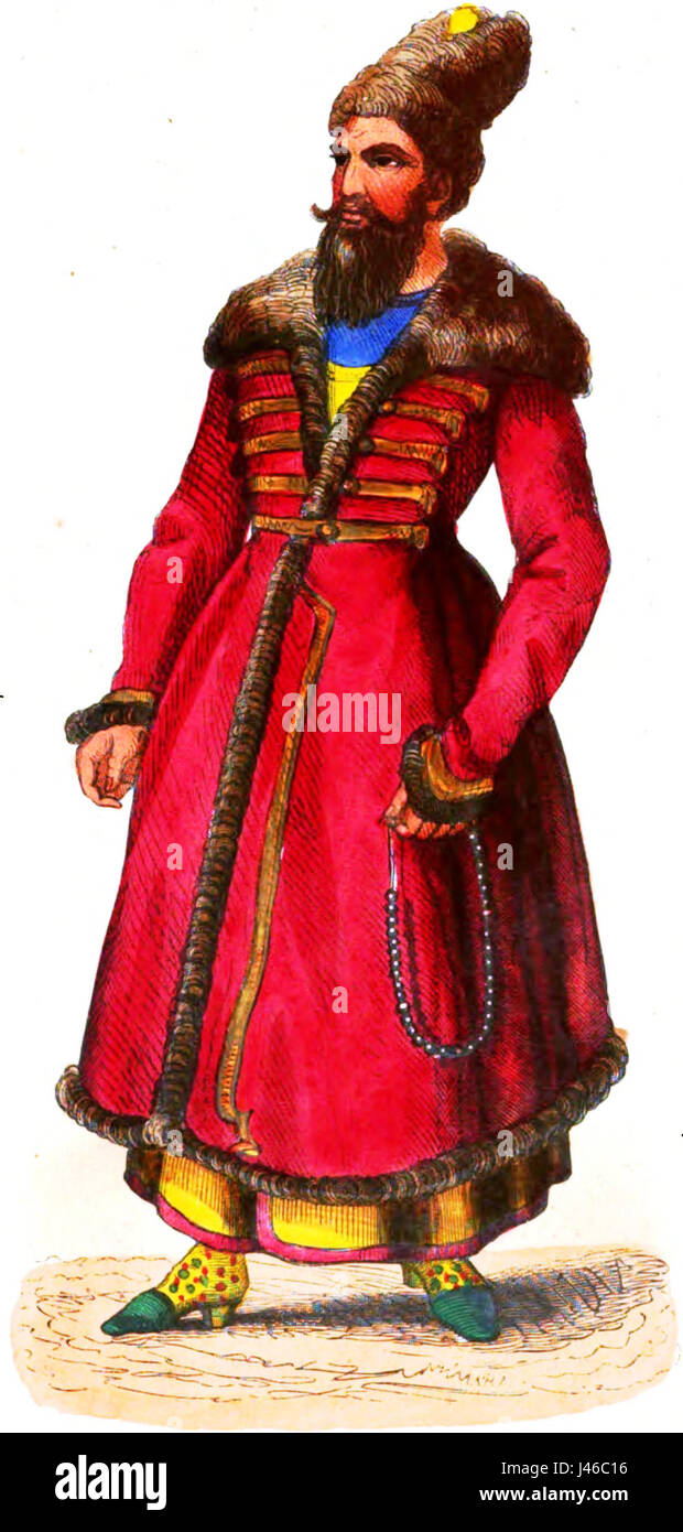 Prix Nobel de Persan (Asie). Auguste Wahlen. Mœurs, usages et costumes de tous les peuples du monde. 1843 Banque D'Images